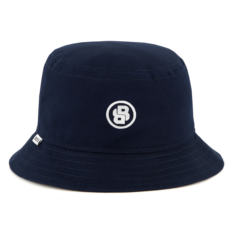 Embroidered cotton bucket hat BOSS 
                        BOY