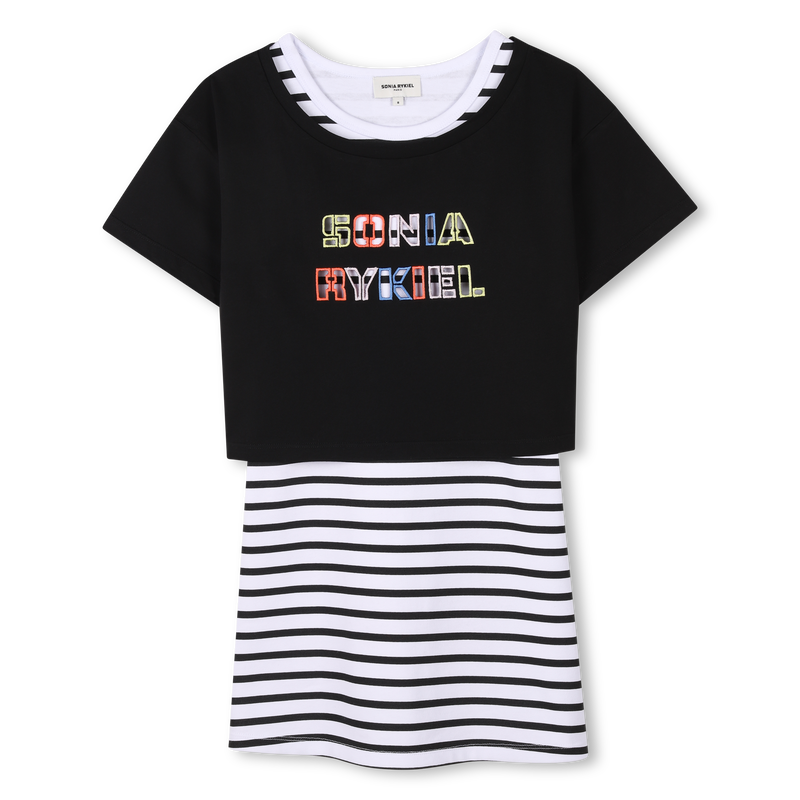 Two-in-one cotton dress SONIA RYKIEL 
                        GIRL