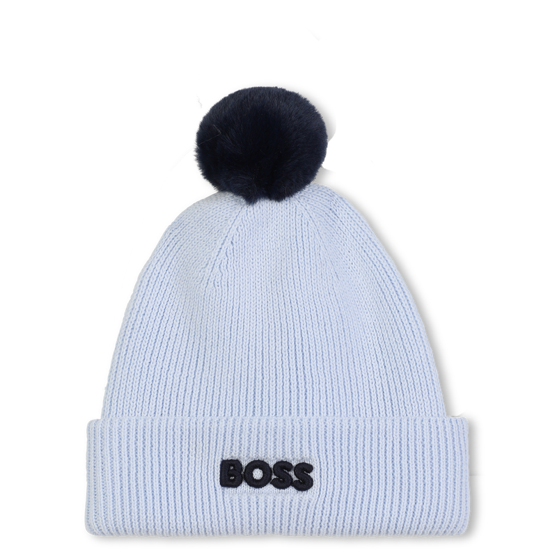 Knitted hat with pompom BOSS 
                        BOY