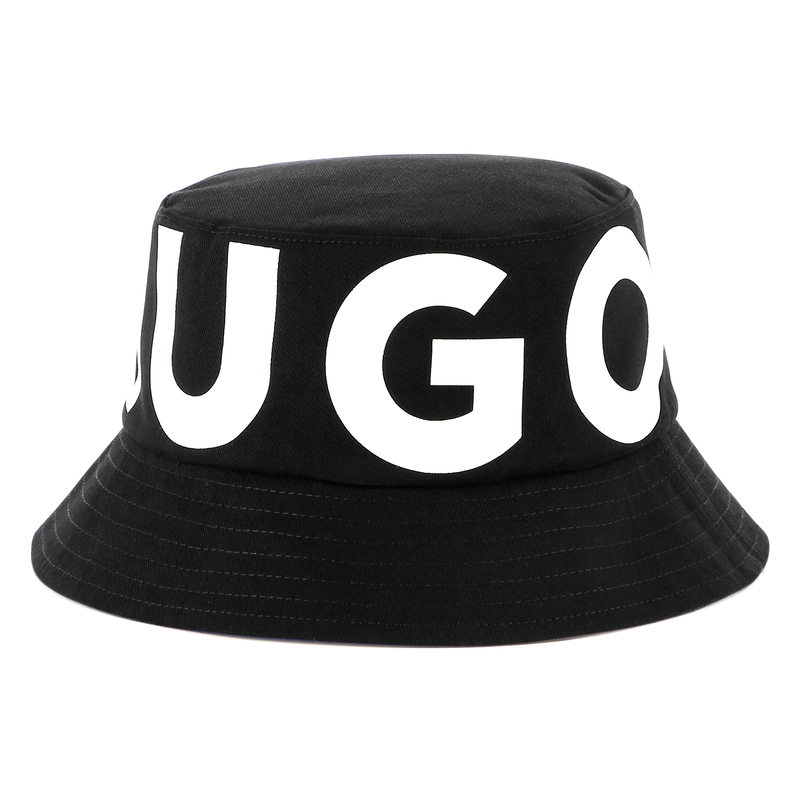 Reversible twill bucket hat HUGO 
                        BOY