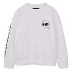 Printed sweatshirt, WHITE, hi-res