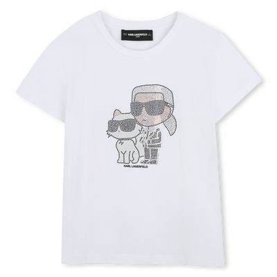 SHORT SLEEVE T-SHIRT KARL LAGERFELD KIDS GIRL