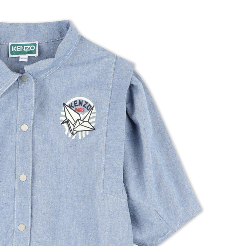 Cotton shirt-dress KENZO KIDS 
                        GIRL