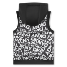 Hooded sleeveless puffer DKNY 
                    UNISEX