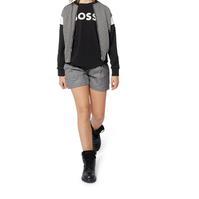 Two-tone zip-up cardigan BOSS GIRL