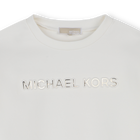 Bi-material long-sleeved dress MICHAEL KORS 
                    GIRL