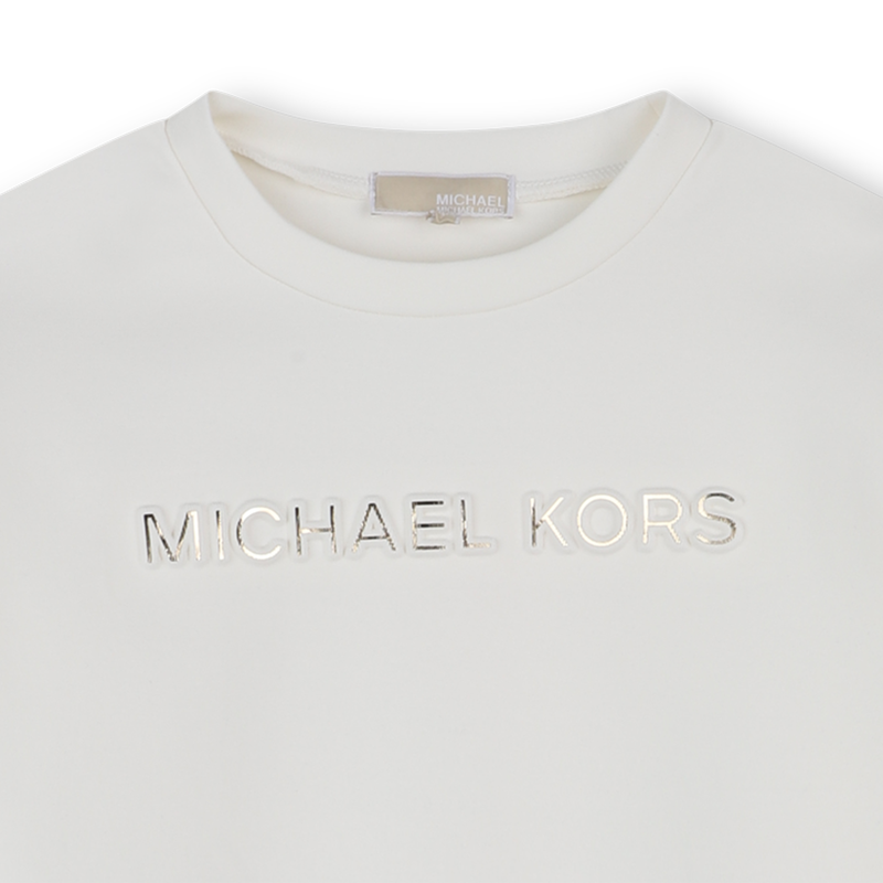 Bi-material long-sleeved dress MICHAEL KORS 
                        GIRL