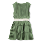 Pleated short sleeve dress KARL LAGERFELD KIDS 
                    GIRL