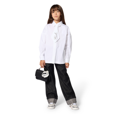 Denim pants KARL LAGERFELD KIDS GIRL