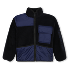Zip-up bimaterial cardigan TIMBERLAND 
                    BOY
