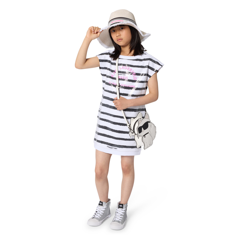 SHORT SLEEVE DRESS KARL LAGERFELD KIDS 
                        GIRL