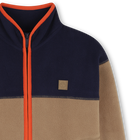 Two-tone fleece cardigan TIMBERLAND 
                    BOY
