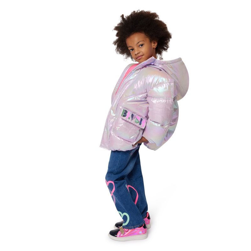 BILLIEBLUSH Zip-up hooded puffer jacket for GIRL Kids around