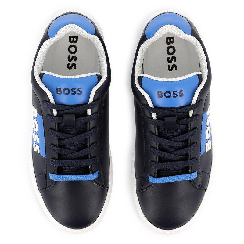 Lace-up leather trainers BOSS 
                        BOY