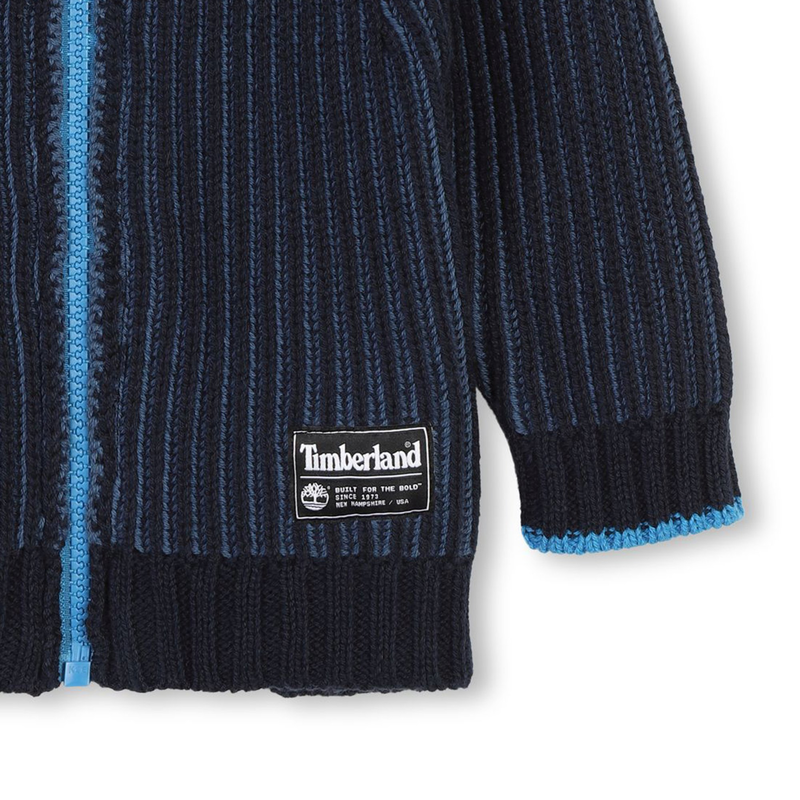 Cotton and wool cardigan TIMBERLAND 
                        BOY