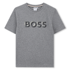 Short-sleeved T-shirt, HEATHER GREY, hi-res