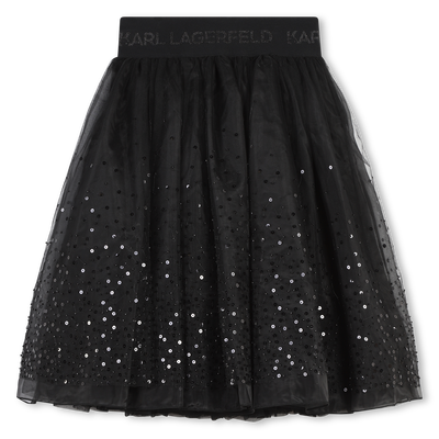 Tulle skirt with sequins KARL LAGERFELD KIDS GIRL