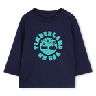 Long-sleeved T-shirt, NAVY, hi-res
