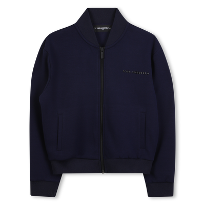 Double jersey cardigan KARL LAGERFELD KIDS BOY