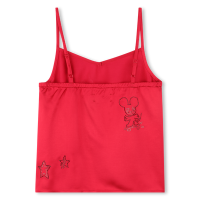 Satin camisole with diamantés ZADIG & VOLTAIRE GIRL