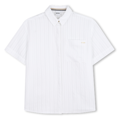 LIGHTWEIGHT EMBOSSED FABRIC SHIRT BOSS GIRL