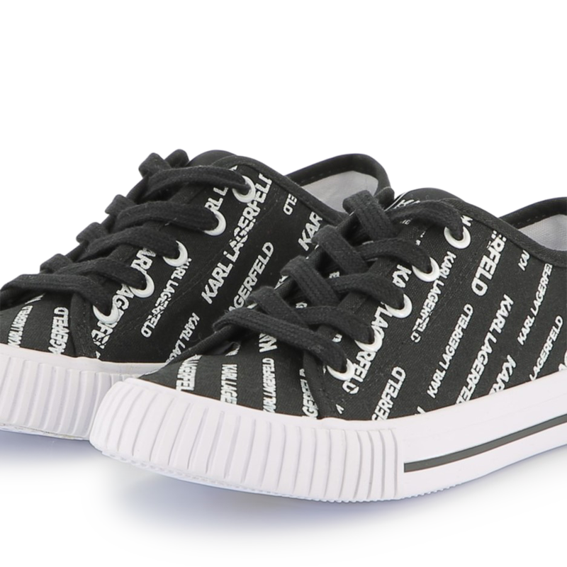 Logo print lace-up trainers KARL LAGERFELD KIDS 
                        BOY