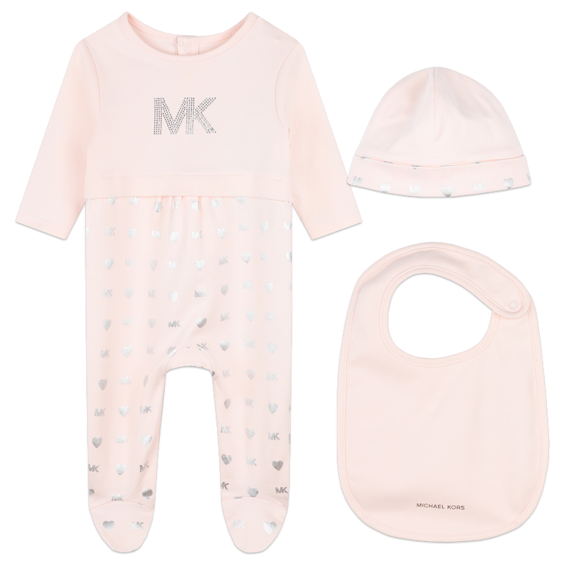 Cotton pyjamas, hat and bib MICHAEL KORS 
                        GIRL