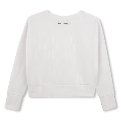 Long sleeve sweatshirt KARL LAGERFELD KIDS GIRL