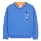 Fleece sweatshirt, BLUE, hi-res