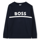 Sweatshirt, NAVY, hi-res