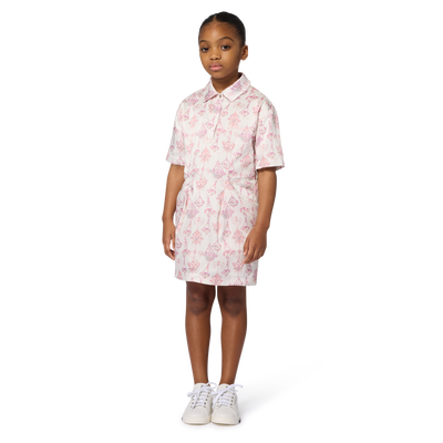 Satin dress with polo collar GIVENCHY GIRL