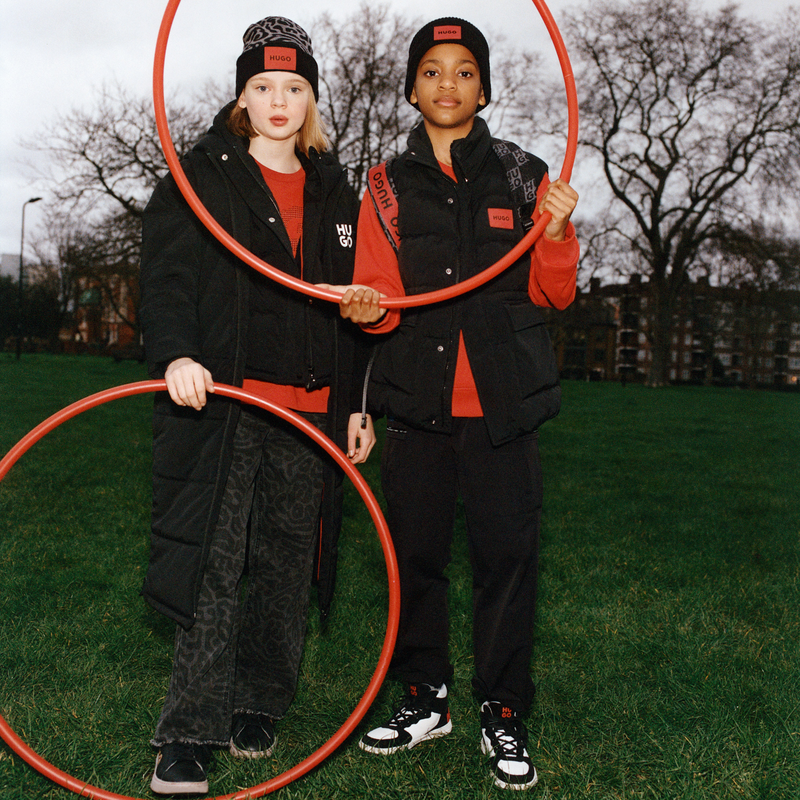 Jacquard Knit Hat HUGO 
                        GIRL