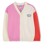 V-neck knitted cardigan KENZO KIDS 
                    GIRL