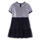 Bi-material dress BILLIEBLUSH 
                    GIRL