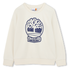 Sweatshirt with logo print, CREAM, hi-res