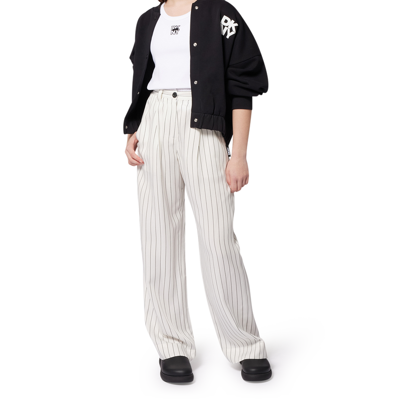 Ribbed embroidered vest top DKNY 
                        GIRL