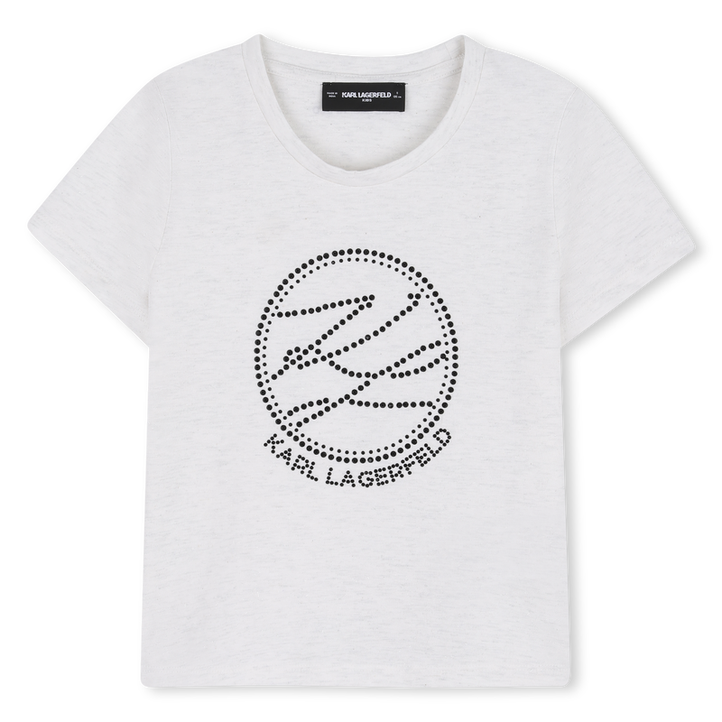 SHORT SLEEVE T-SHIRT KARL LAGERFELD KIDS 
                        GIRL