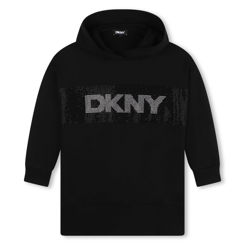 Hooded fleece dress DKNY 
                        GIRL
