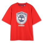 Short-sleeved t-shirt, RED, hi-res
