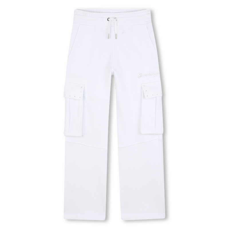 Fleece trousers with diamant&eacute;s GIVENCHY 
                        GIRL