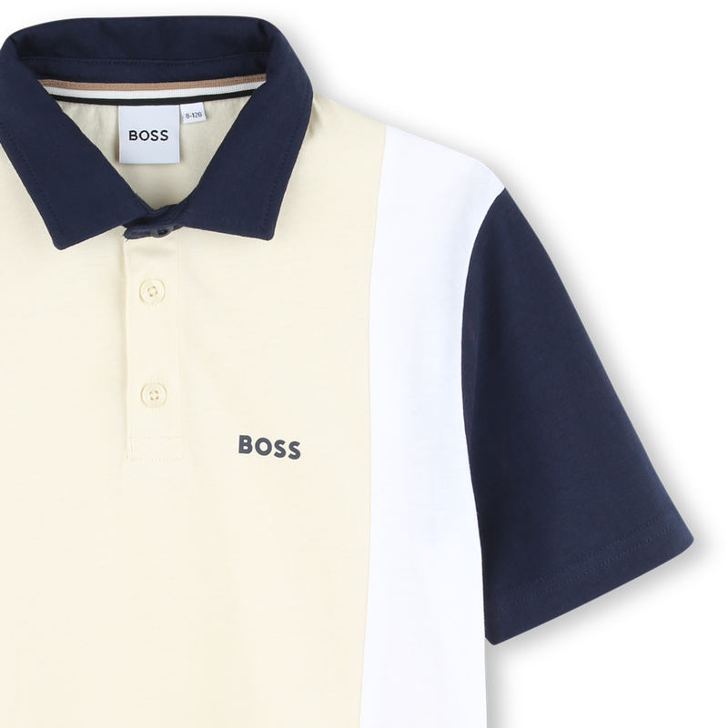 Short-sleeved cotton polo BOSS 
                        BOY