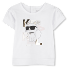 Shorts and T-shirt set KARL LAGERFELD KIDS 
                    GIRL
