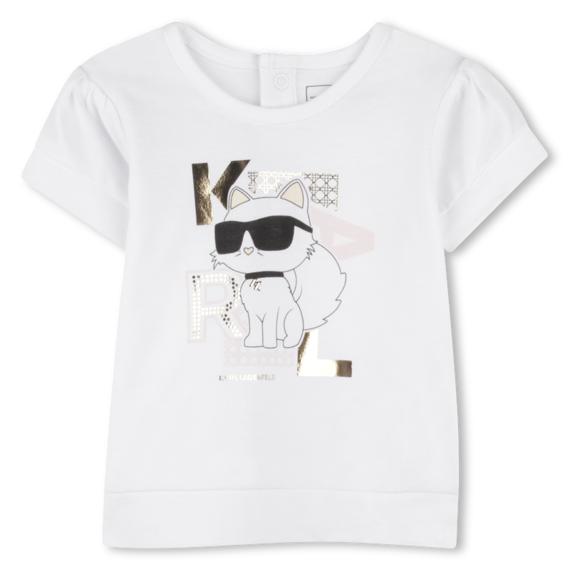 Shorts and T-shirt set KARL LAGERFELD KIDS 
                        GIRL