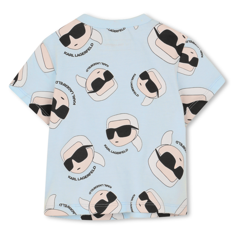 T-SHIRT AND SHORTS SET KARL LAGERFELD KIDS 
                        BOY