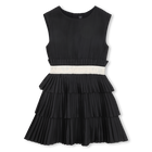 Pleated short sleeve dress KARL LAGERFELD KIDS 
                    GIRL