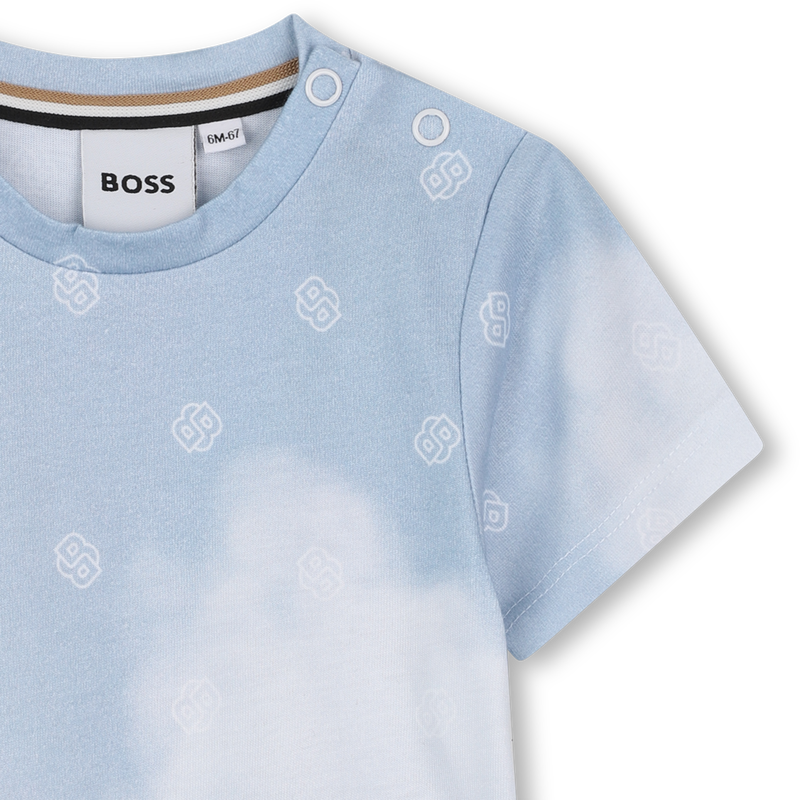 Short-sleeved cotton T-shirt BOSS 
                        BOY