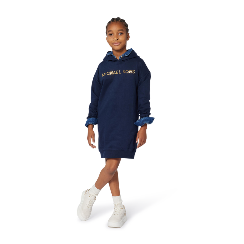 Fleece hooded dress MICHAEL KORS 
                        GIRL