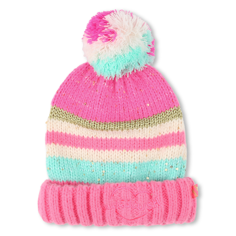 Striped pompom hat BILLIEBLUSH 
                        GIRL