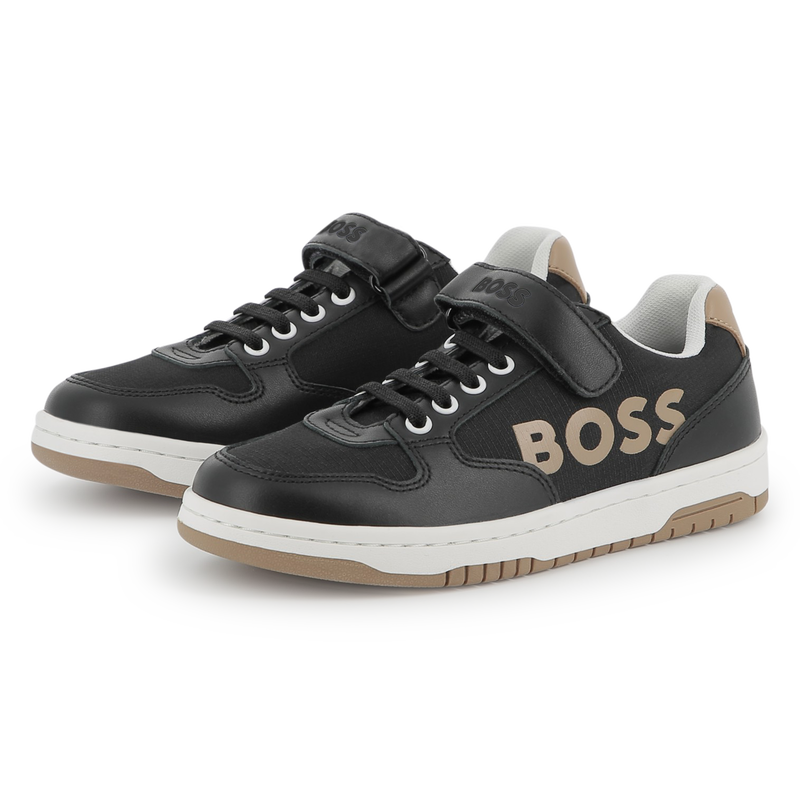 Laced hook-and-loop trainers BOSS 
                        BOY
