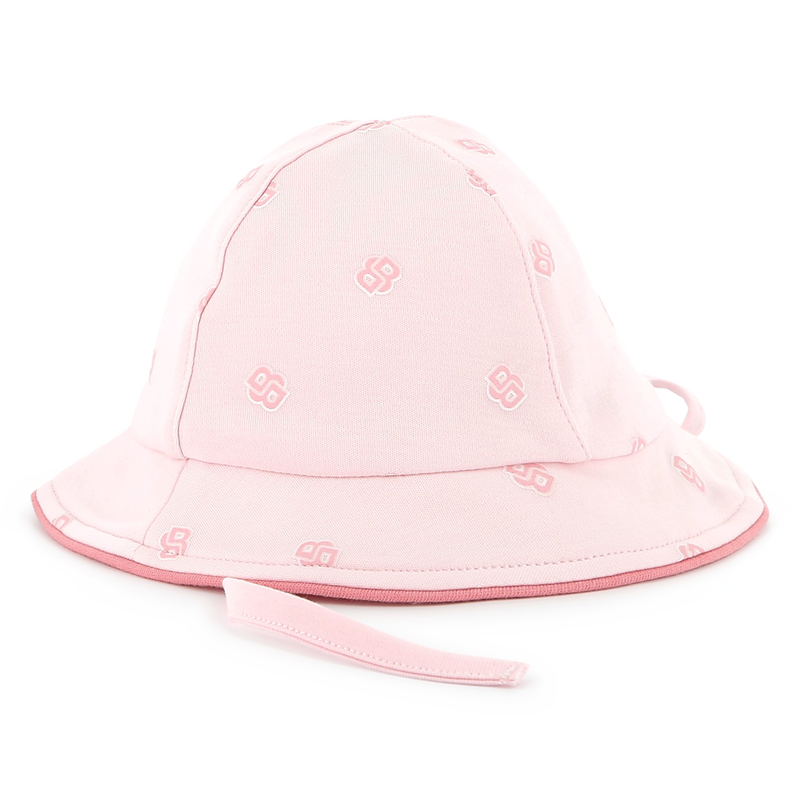 Cotton hat with chin ties BOSS 
                        GIRL